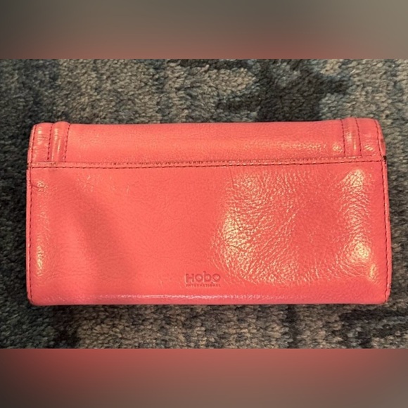 HOBO | Women’s Pink Long Leather Wallet - Picture 8 of 15